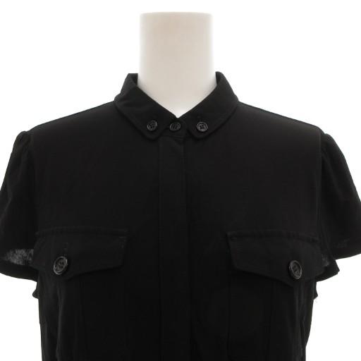 バーバリー ロンドン BURBERRY LONDON 半袖ワンピース ひざ丈 40 黒