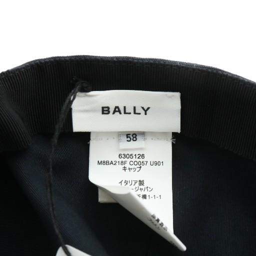 【中古】未使用品 バリー BALLY イタリア製 帽子 キャップ ロゴ 刺繍 58 紺 ネイビー 6305125 /XZ ■GY19 メンズ Bally（バリー） 未使用品 イタリア製 帽子 キャップ ロゴ 刺繍 58 紺