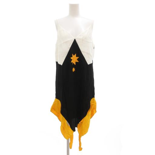 【中古】未使用品 バーバリー BURBERRY タグ付き 21AW コレクションライン クレーププリント キャミワンピース 40 BURBERRY（バーバリー） 未使用品 タグ付き 21AW コレクションライン