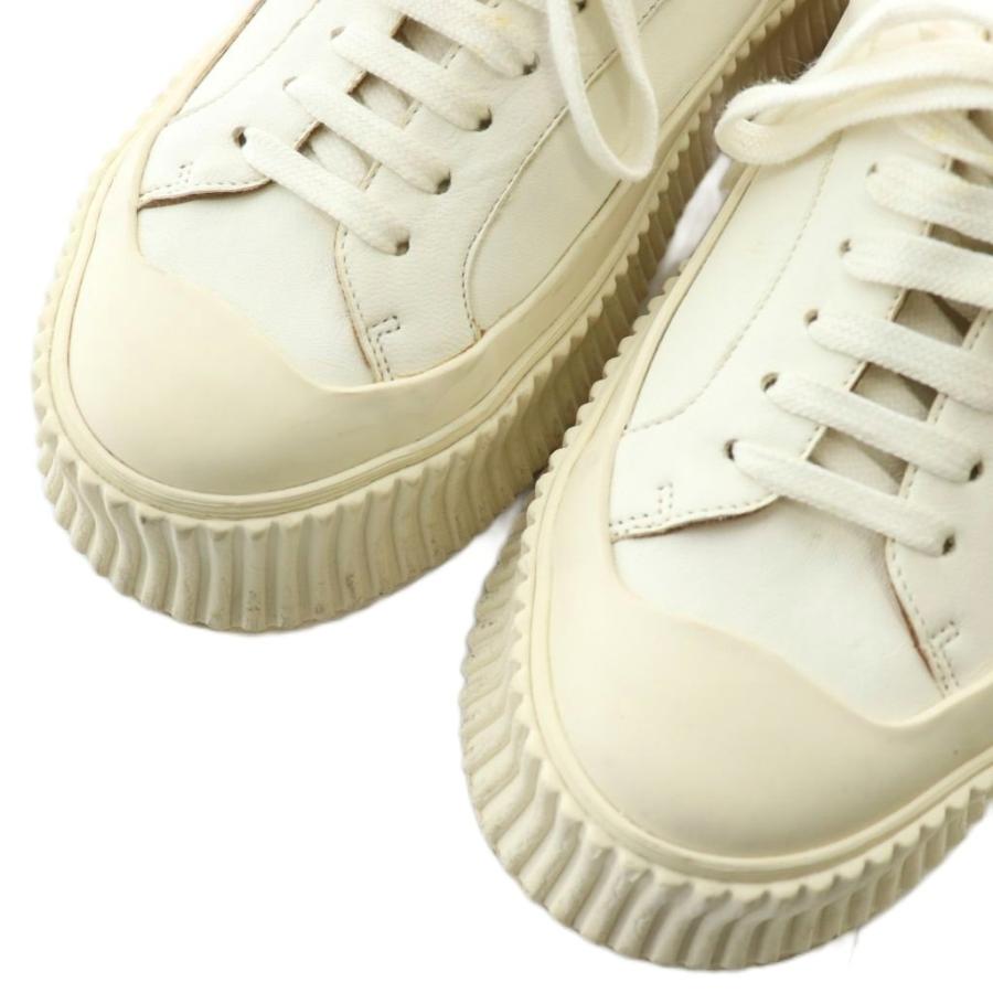 ジルサンダー JIL SANDER スニーカー レザー ローカット 厚底