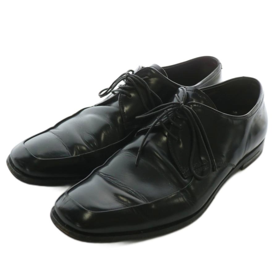 PRADA 黒 レザー ドレスシューズ PRADA プラダ ビジネスシューズ