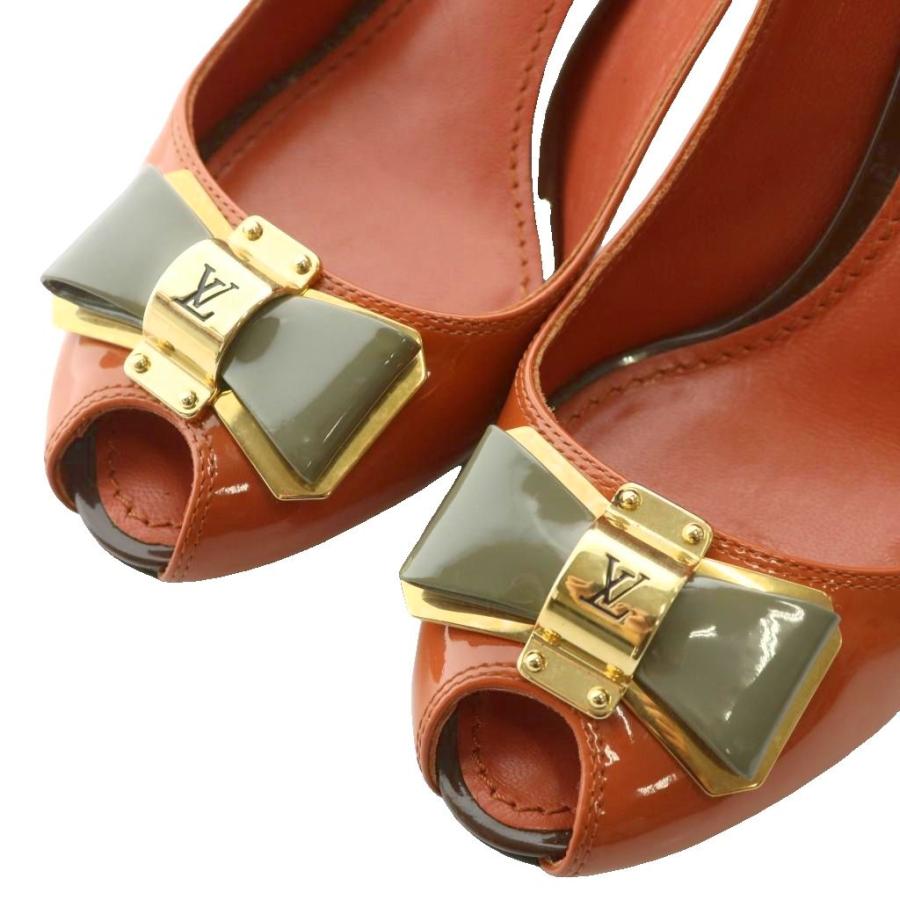 LOUIS VUITTON（ルイ・ヴィトン） パンプス エナメル オープントゥ