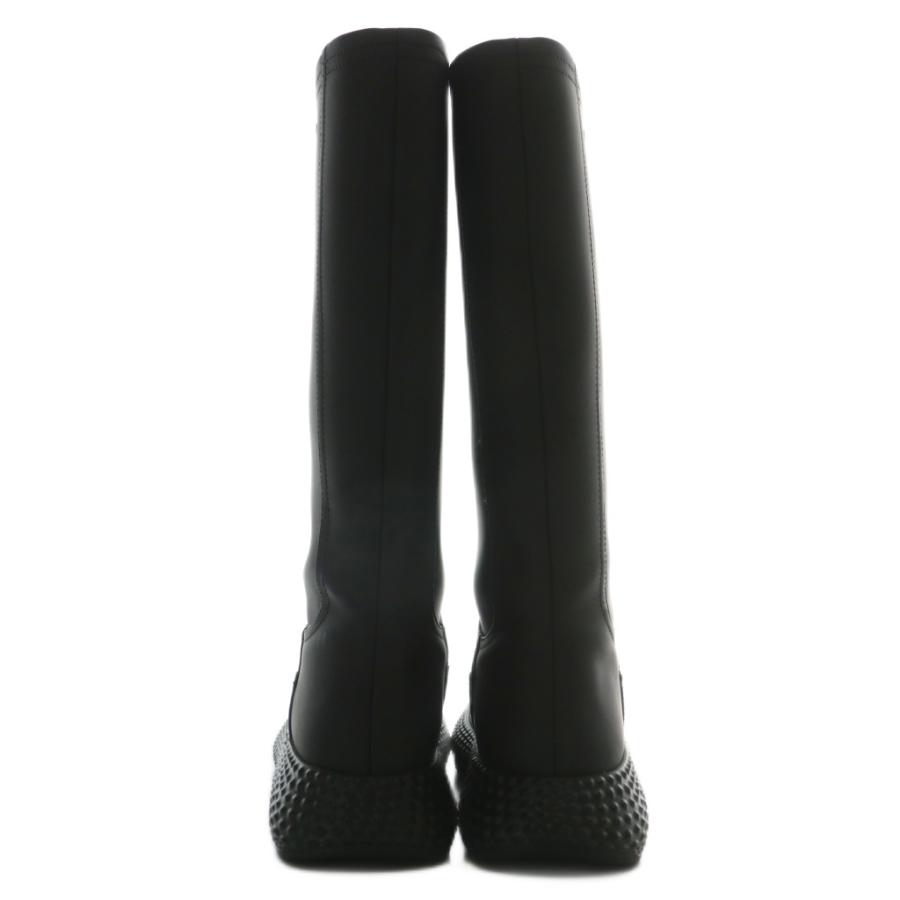 EMPORIO ARMANI エンポリオアルマーニ ロングブーツ ラウンドトゥ ロゴ