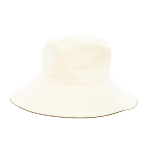 HERMES（エルメス） 帽子 バケットハット レザーパイピング 57