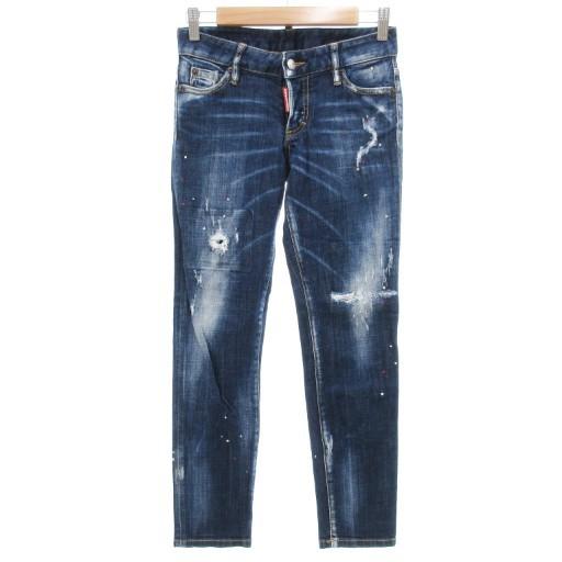 DSQUARED2ディースクエアード Jennifer Cropped Jean DSQUARED2（ディースクエアード） ジェニファー クロップド ジーンズ