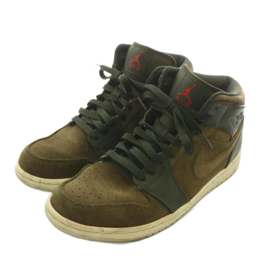 NIKE（ナイキ） エアジョーダン1 ミッド セコイア AIR JORDAN 1 RETRO 