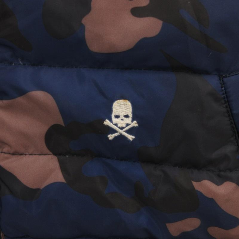 ハイドロゲン HYDROGEN ダウンベスト M ジップアップ 迷彩柄 カモフラ