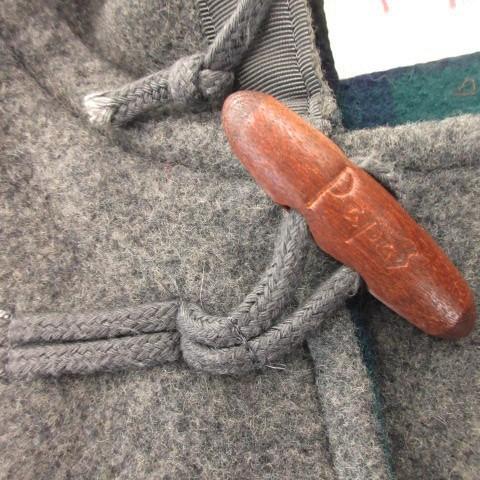 パパス Papas ヴィンテージ ダッフルコート ロング丈 ウール 裏