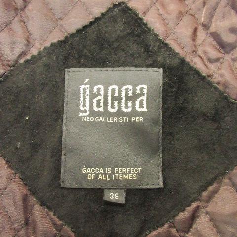 ガッカ gacca ヴィンテージ 中綿スエードコート ショールカラー