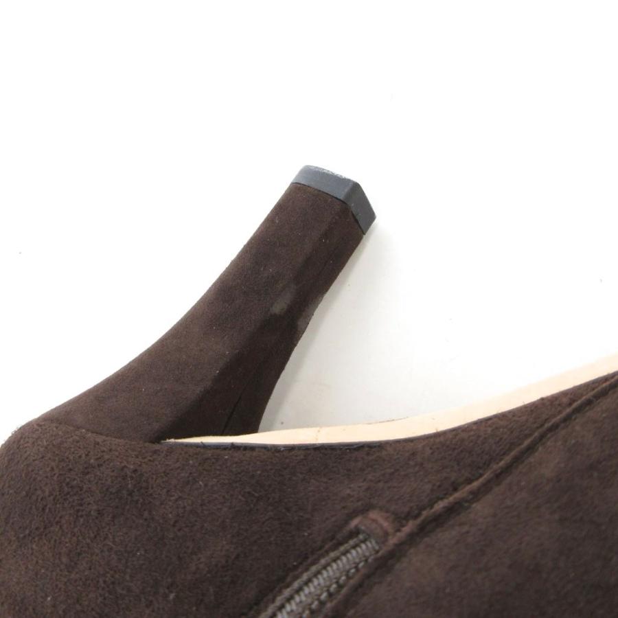 【中古】グッチ GUCCI ロング ブーツ スエード レザー サイドジップ インターロッキングG GG バックル 茶 35.5 225356 GUCCI（グッチ） ロング ブーツ スエード レザー サイドジップ