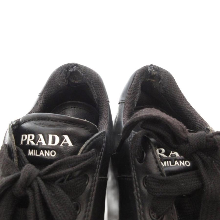 PRADA（プラダ） スニーカー 7 26cm シューズ ローカット ロゴ 黒