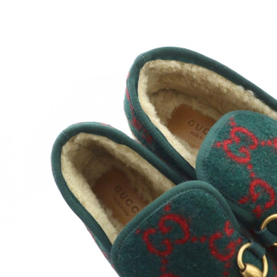 GUCCI グッチ ローファー スリッポン フラット ムートン ホースビット  