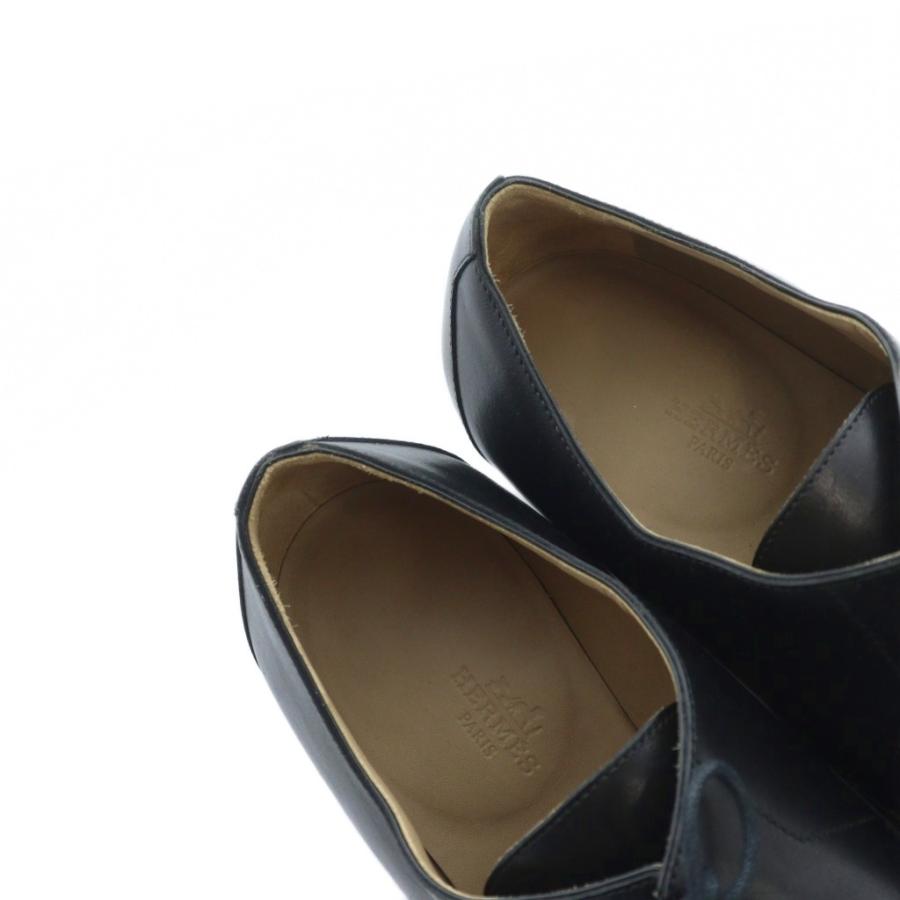 HERMES（エルメス） ビジネスシューズ ドレスシューズ 靴 ロゴ レザー