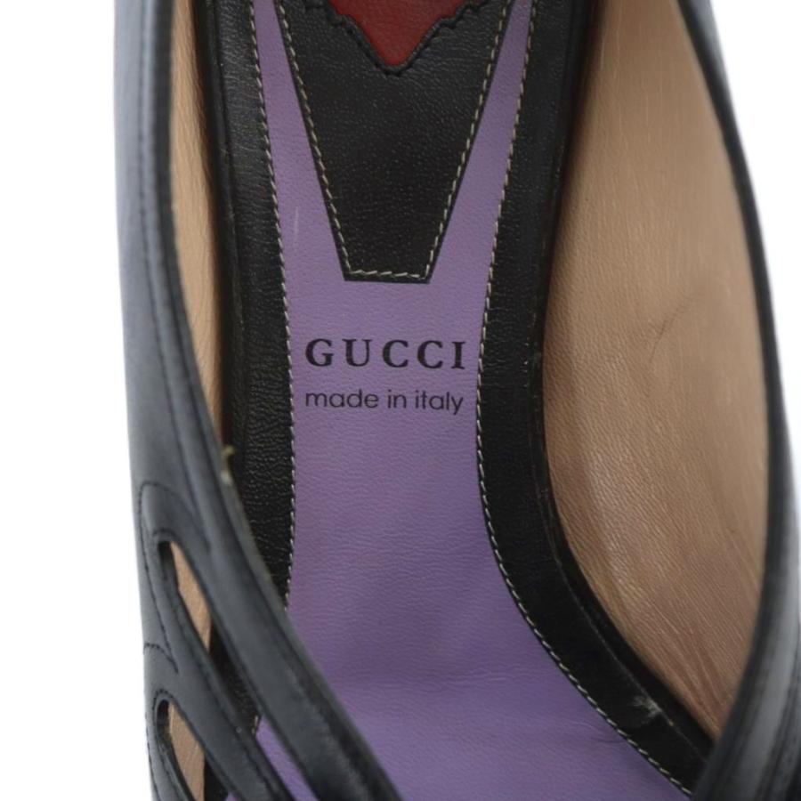 GUCCI（グッチ） パンプス チャンキーヒール GGマーモント バット