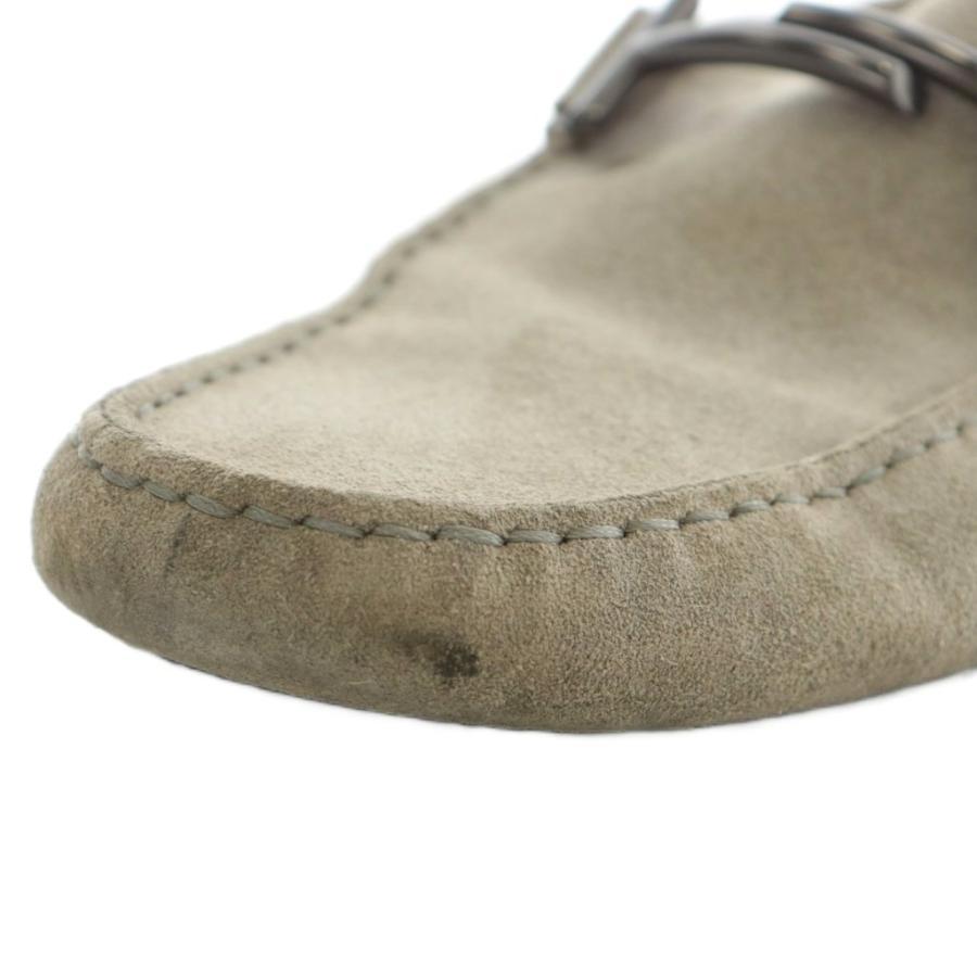 トッズ TOD'S ドライビングシューズ ローファー モカシン スエード