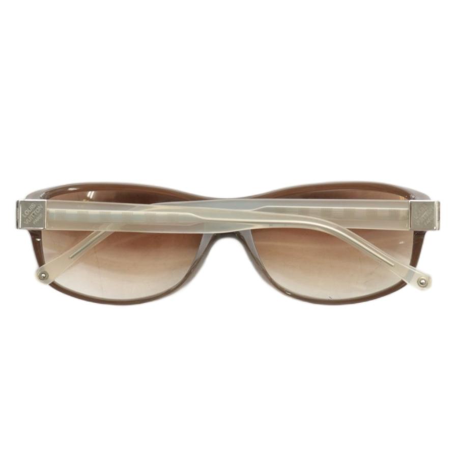 【中古】LOUIS VUITTON HENDAYE 眼鏡 サングラス セルフレーム グラデーション スクエア 60□15 茶色 クリア Z0183E LOUIS VUITTON（ルイ・ヴィトン） LOUIS VUITTON HENDAYE 眼鏡