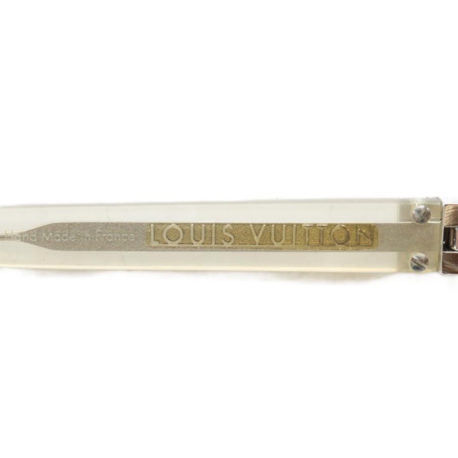 【中古】LOUIS VUITTON HENDAYE 眼鏡 サングラス セルフレーム グラデーション スクエア 60□15 茶色 クリア Z0183E LOUIS VUITTON（ルイ・ヴィトン） LOUIS VUITTON HENDAYE 眼鏡