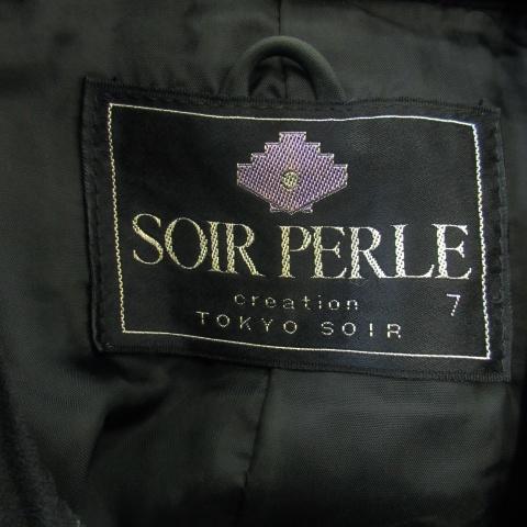 東京ソワール ソワールペルル SOIR PERLE ワンピース ロング ボウタイ