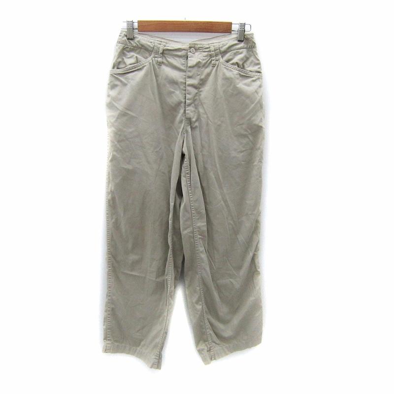 EVISU（エヴィス） チノパン ワイドパンツ アンクル丈 カモメ刺繍 32