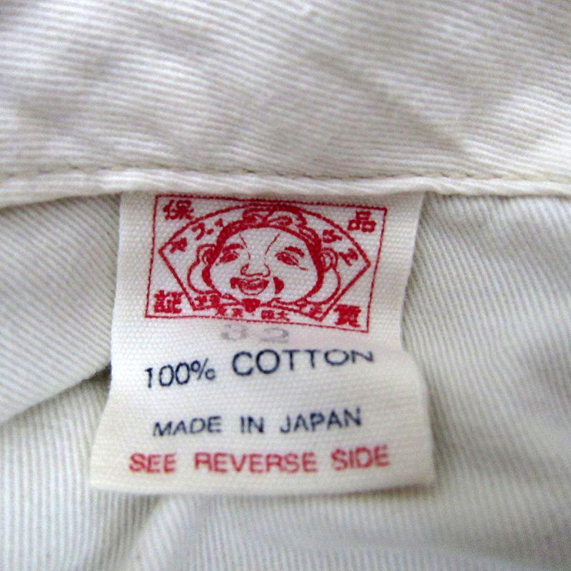 EVISU（エヴィス） チノパン ワイドパンツ アンクル丈 カモメ刺繍 32