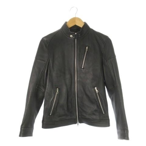 メンズビギ MEN'S BIGI RATTLE TRAP シングルライダース ラムレザー 本