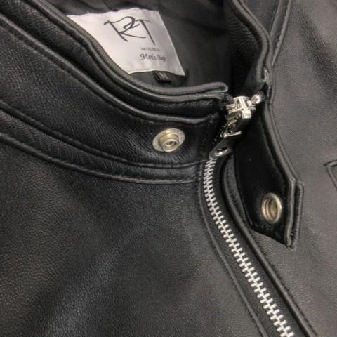 メンズビギ MEN'S BIGI RATTLE TRAP シングルライダース ラムレザー 本