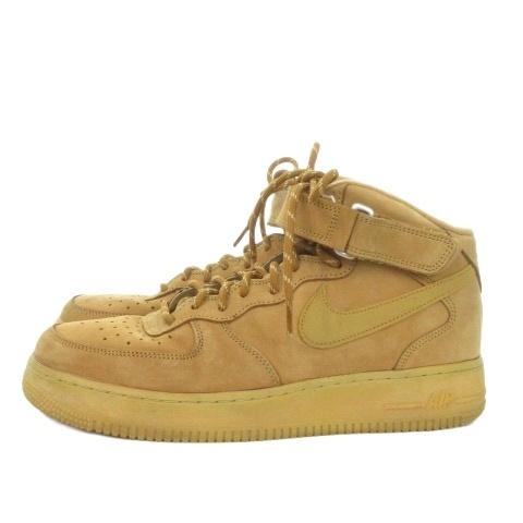 ✨美品NIKE Air Force 1 MIDハイカット スニーカー 27.5㎝ NIKE（ナイキ） NIKE Air Force 1 Mid Flax スニーカー ハイカット