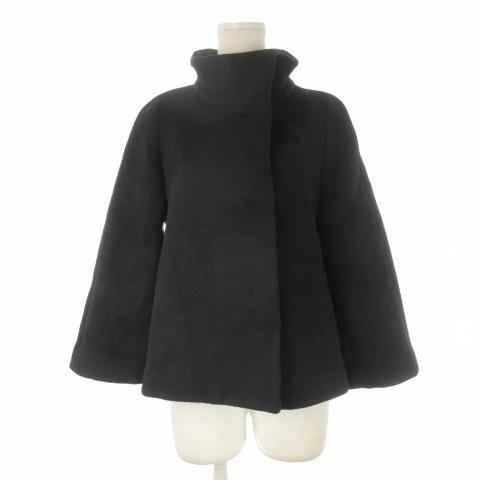 美品 アナイ アンゴラ混 ボリュームショールカラー シャルムショート