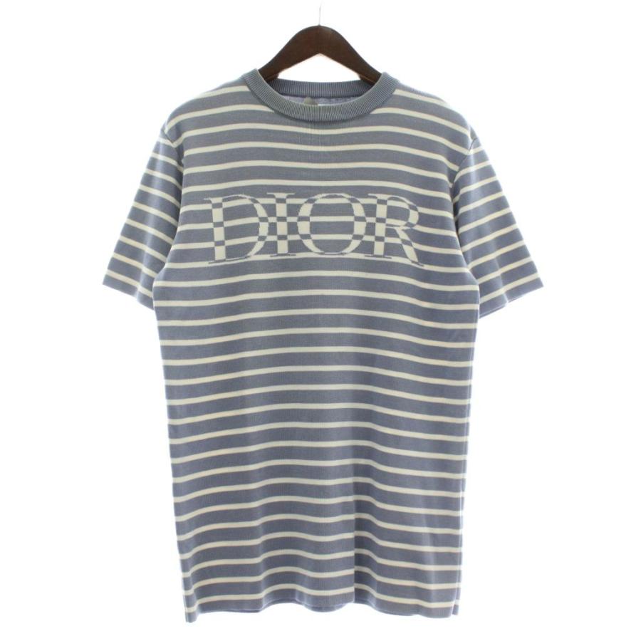 ディオールオム Dior HOMME ロゴ ニット セーター シルク コットン