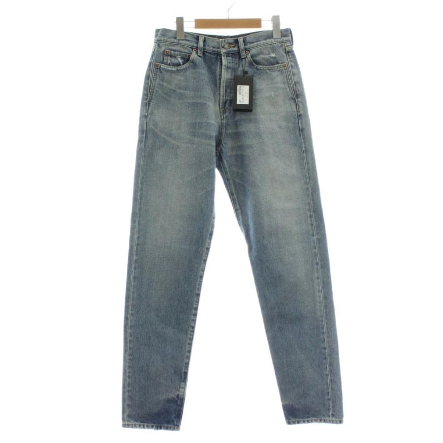 未使用品 SAINT LAURENT PARIS デニムパンツ ジーンズ ストレート ハイ 