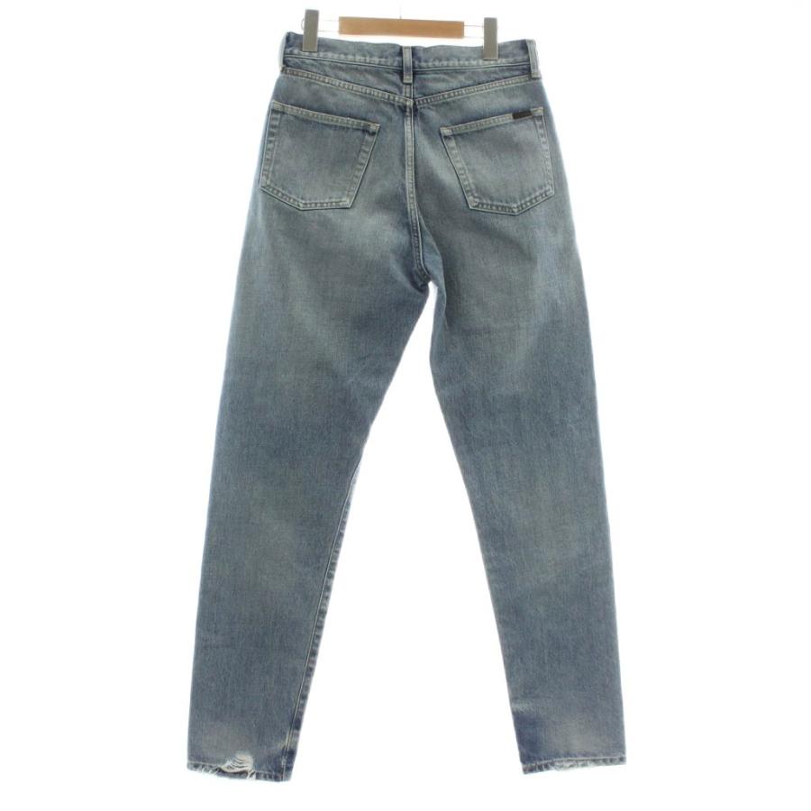 未使用品 SAINT LAURENT PARIS デニムパンツ ジーンズ ストレート ハイ 