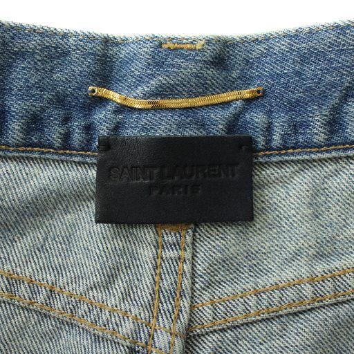 未使用品 SAINT LAURENT PARIS デニムパンツ ジーンズ ストレート ハイ