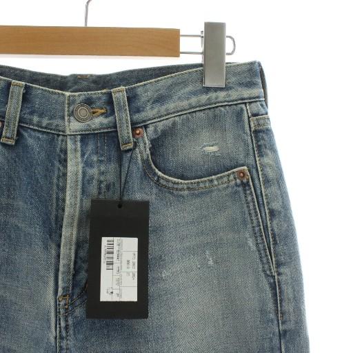 【中古】未使用品 SAINT LAURENT PARIS デニムパンツ ジーンズ ストレート ダメージ加工 28 M 青 614443 Y13KB 5272 未使用品 SAINT LAURENT PARIS デニムパンツ ジーンズ ストレート ハイ