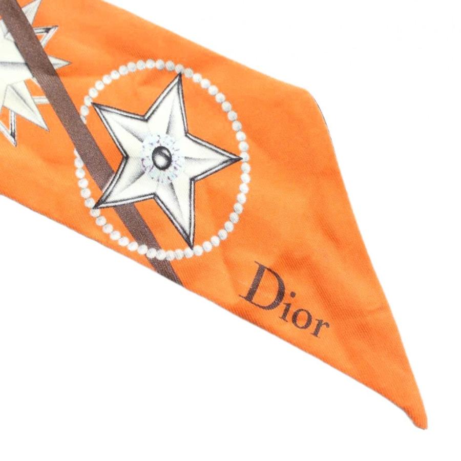 ディオール Dior ABCDior ミッツァ スカーフ 絹 シルク 星 スター