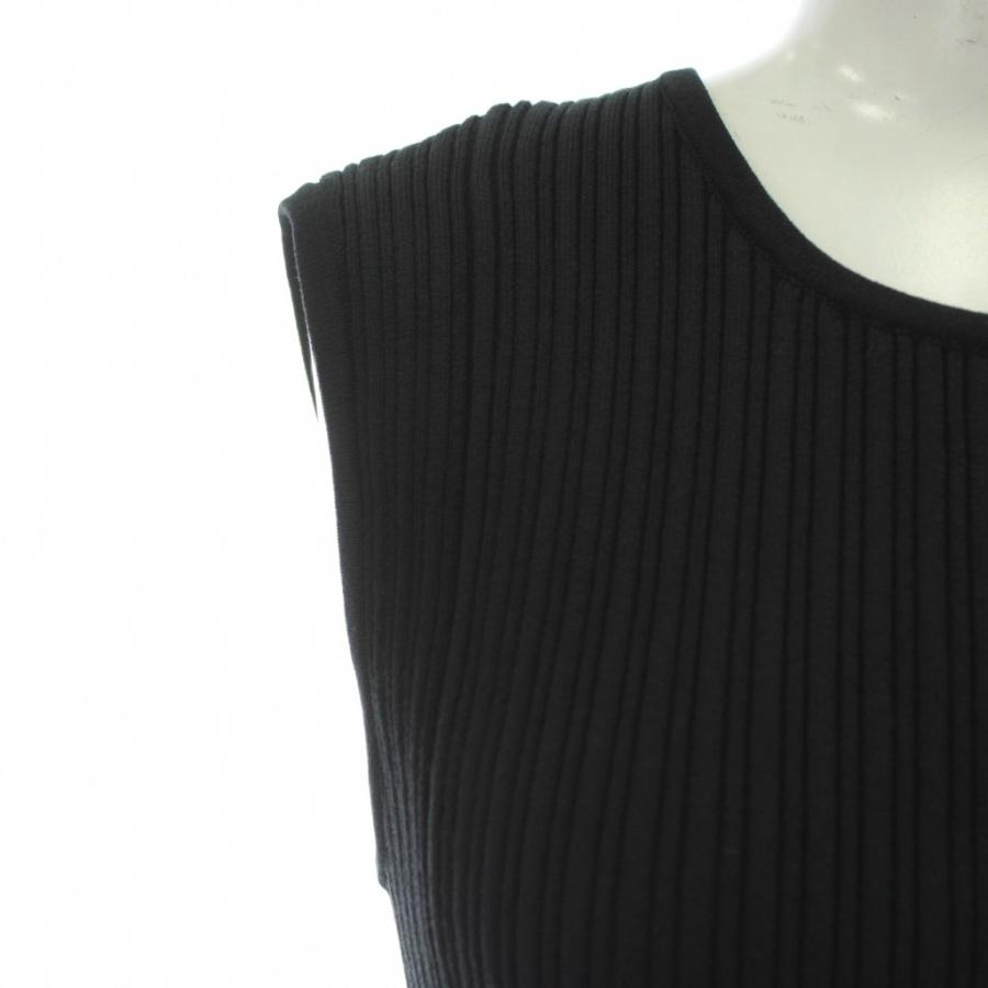 ドゥロワー Drawer ワンピース ニット ノースリーブ ロング リブ