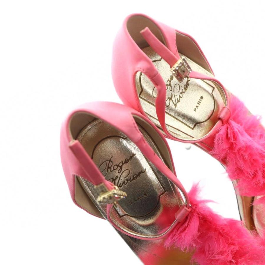ロジェヴィヴィエ ROGER VIVIER パンプス ラインストーン ファー