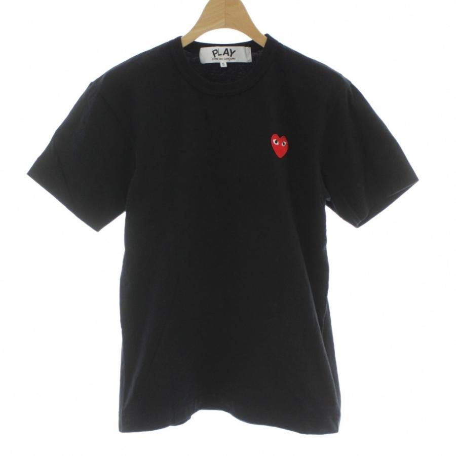 プレイコムデギャルソン PLAY COMME des GARCONS Tシャツ カットソー プレイコムデギャルソン 半袖Tシャツ ブラック S