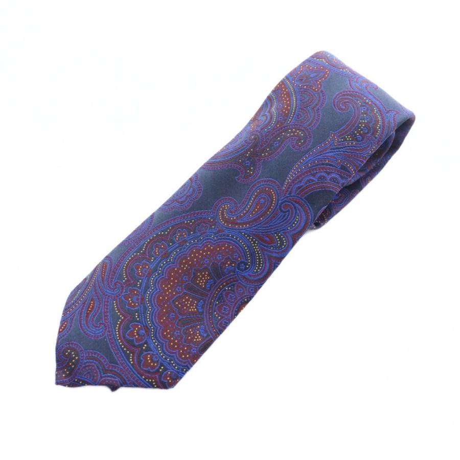 ETRO（エトロ） ネクタイ レギュラータイ 絹 シルク ペイズリー柄 ロゴ