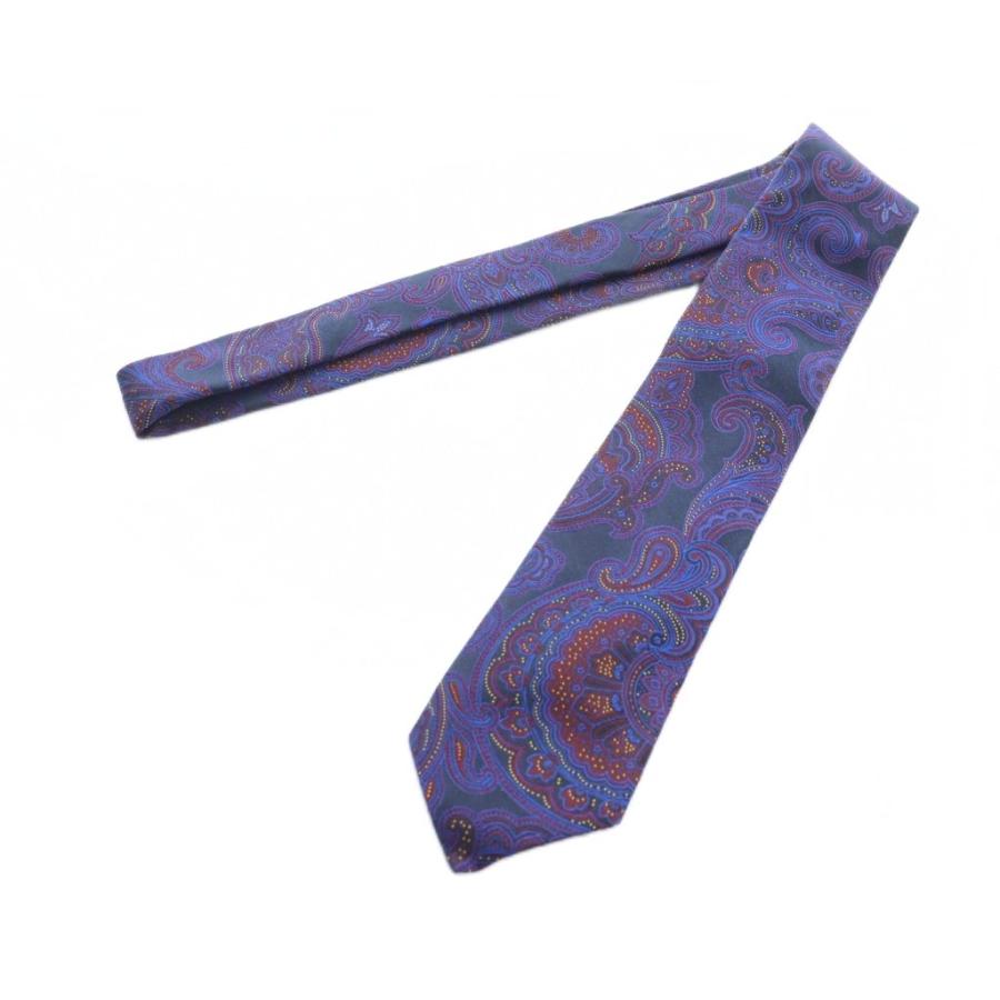 ETRO（エトロ） ネクタイ レギュラータイ 絹 シルク ペイズリー柄 ロゴ