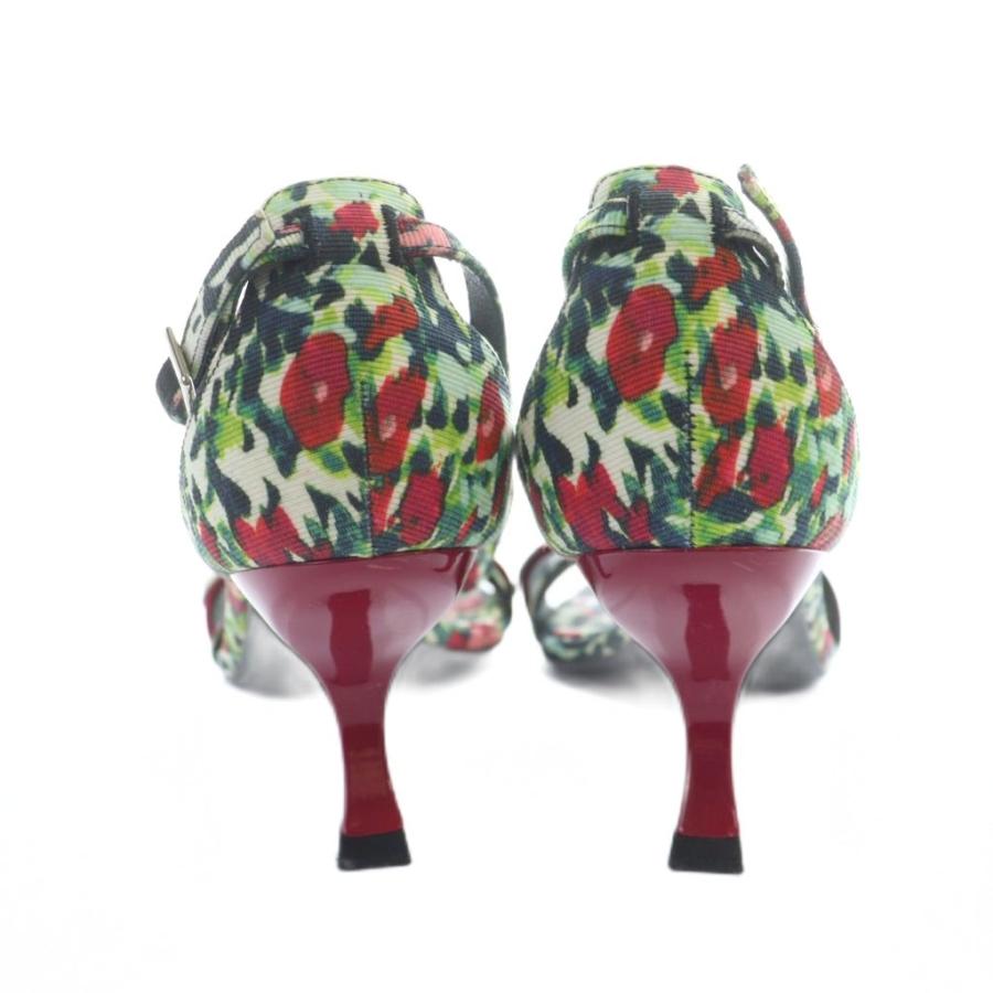 ROGER VIVIER】ロジェヴィヴィエ 花柄 アンクルストラップサンダル