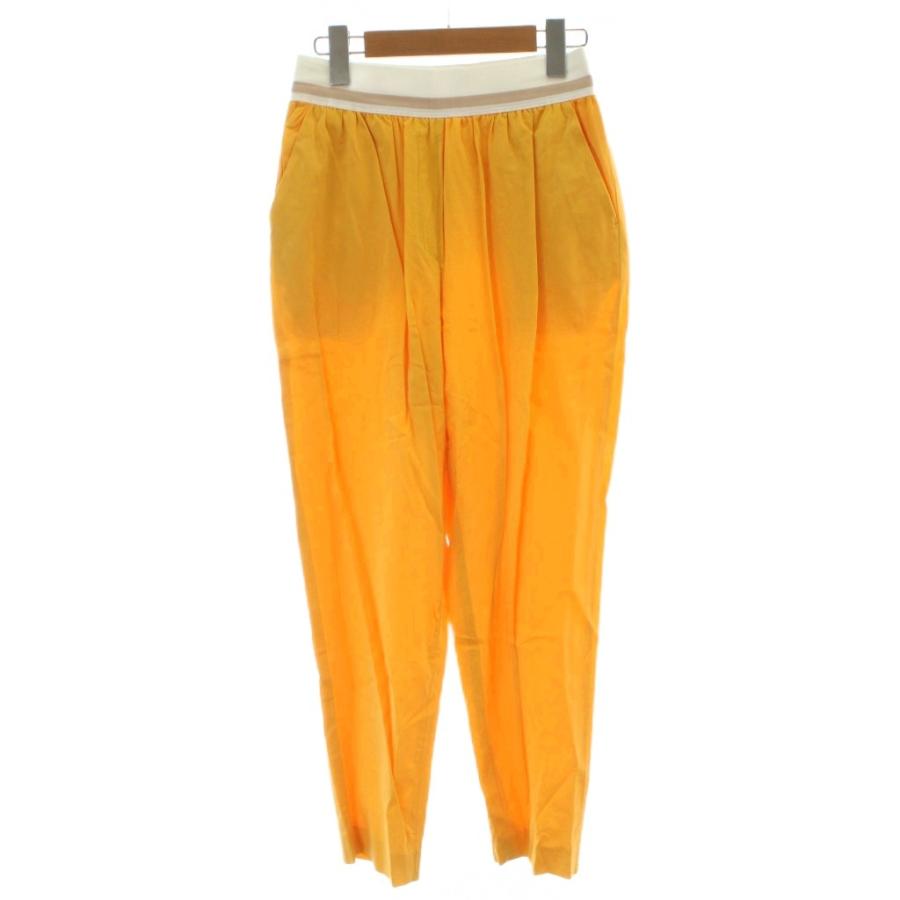 【中古】シクラス CYCLAS 22SS セットアップ カットソー パンツ 36 黄色 イエロー /PP ■GY19 レディース シクラス CYCLAS 22SS セットアップ カットソー パンツ 36 黄色