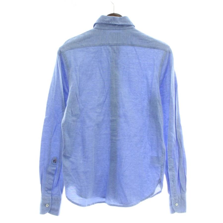 【中古】ギローバー GUY ROVER シャツ ドレスシャツ 長袖 XS 青 ブルー /XZ ■GY03 メンズ ギローバー GUY ROVER シャツ ドレスシャツ 長袖 XS 青 ブルー /XZ