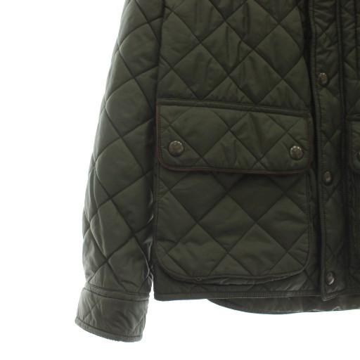 【中古】Polo by Ralph Lauren 中綿ジャケット ブルゾン アウター キルティング コーデュロイ ジップアップ S カーキ POLO RALPH LAUREN（ポロ・ラルフローレン） Polo by Ralph Lauren