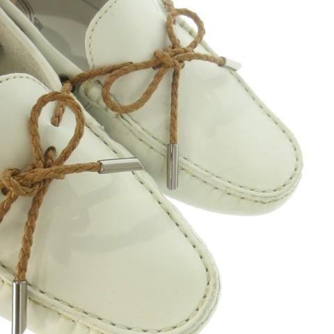 【未使用】TOD’S ベージュ レザー モカシン ドライビングシューズ 28cm 未使用】TOD'S ベージュ レザー モカシン ドライビングシューズ 28cm