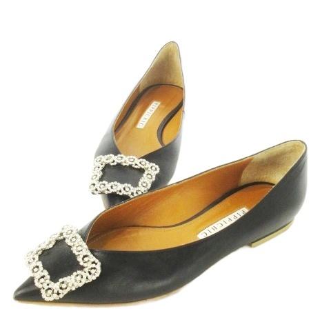 【新品未使用】ピッピシック　ビジューフラットパンプス ピッピシック PIPPICHIC ANNA V JEWERLY パンプス フラットシューズ