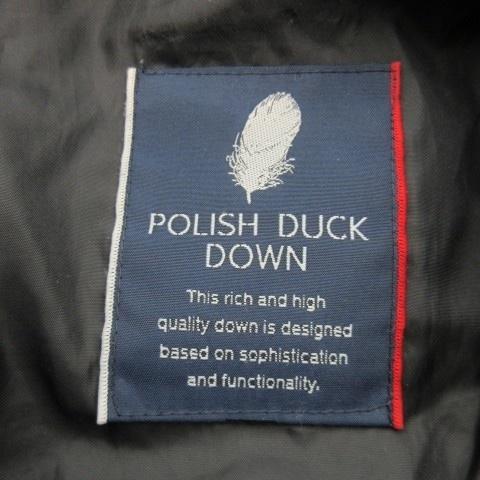 【中古】シナコバ SINA COVA ダウンジャケット ロゴワッペン フーディー 紺 ネイビー /AH15 ■GY44 メンズ シナコバ SINA COVA ダウンジャケット ロゴワッペン フーディー 紺