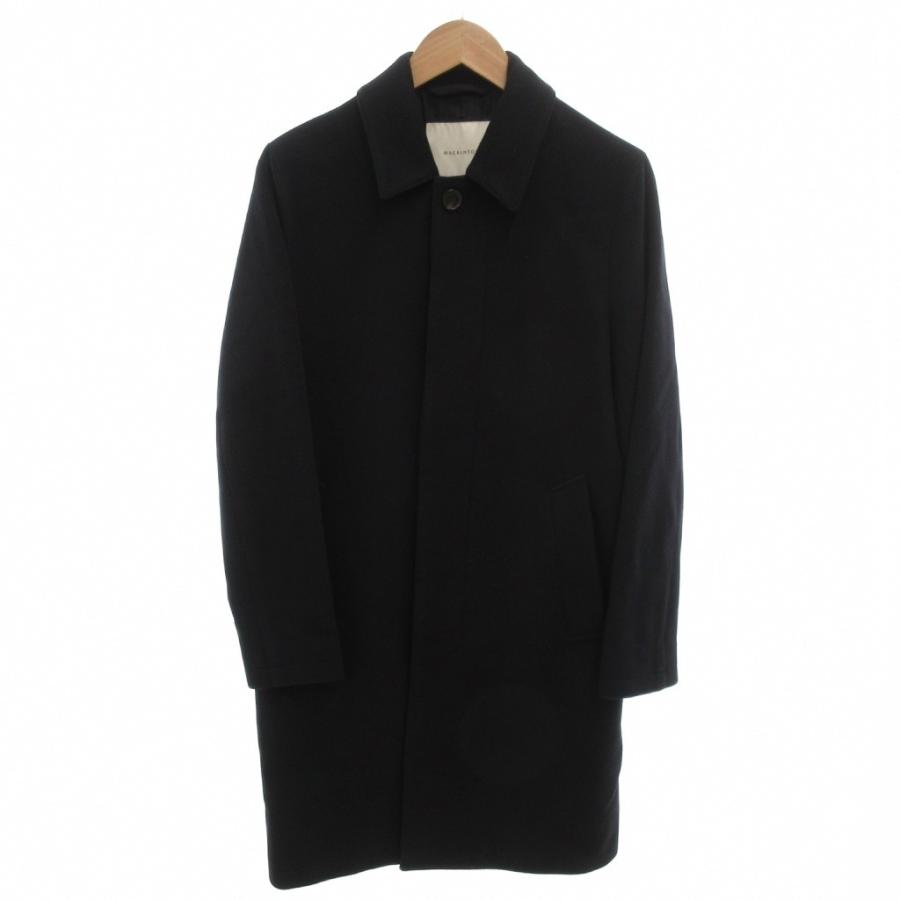 マッキントッシュ MACKINTOSH ステンカラーコート ウール ひざ丈 36 紺