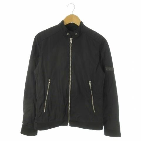 DIESEL（ディーゼル） ブルゾンジャケット 中綿 S 黒 ブラック ロゴ