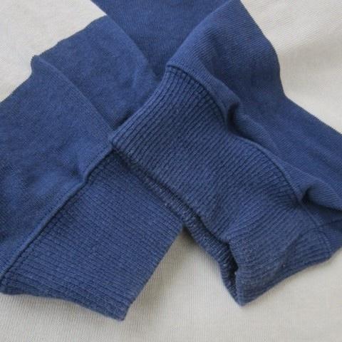 ケボズ keboz ラガーシャツ L 紺 ネイビー グレー ボーダー柄 ロゴ刺繍