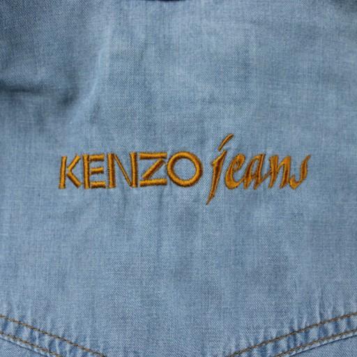 ケンゾー KENZO JEANS 北斎タグ 80s-90s ヴィンテージ デニム シャツ S